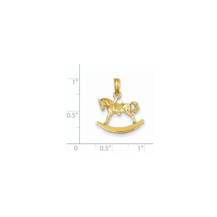 Goldia PreStyled Sets 14k Yellow Gold Rocking Horse Pendant