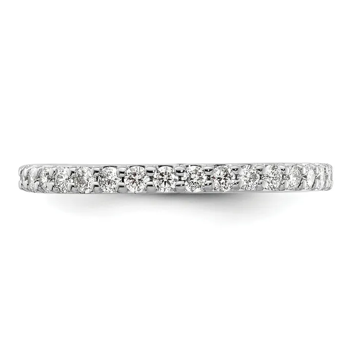 Goldia Rings 14k White Gold 13 Ct Lab Grown Diamond VSSI G Band Ring
