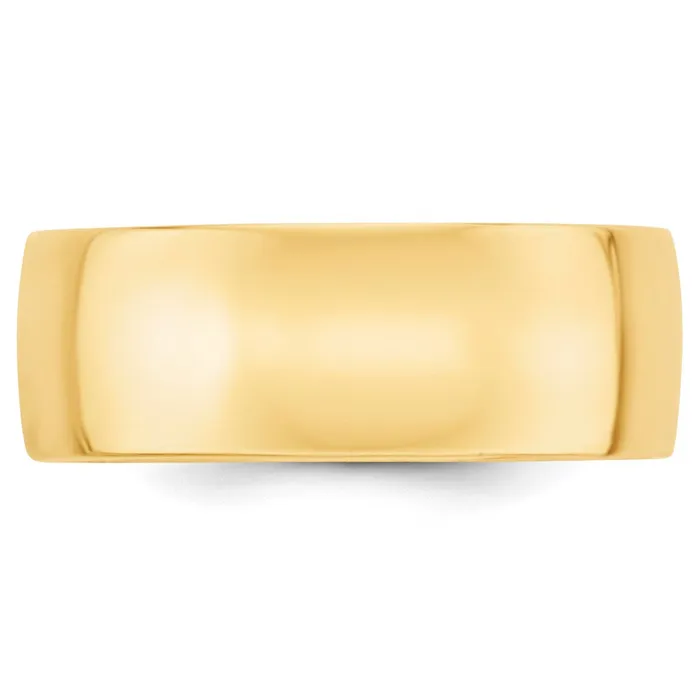 Goldia Rings Solid 18K Yellow Gold 8mm Light Weight Comfort Fit MensWomens Wedding Band Ring Size 12 Goldia Rings Solid 18K Yellow Gold 8mm Light Weight Comfort Fit MensWomens Wedding Band Ring Size 12