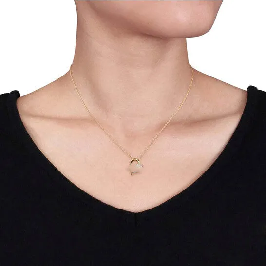 JMS always Necklaces Original AMOUR Diamond Heart Pendant with Chain In 10K Yellow Gold JMS always Necklaces Original AMOUR Diamond Heart Pendant with Chain In 10K Yellow Gold
