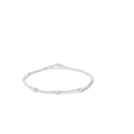 JMS always PreStyled Sets Original Marco Bicego Marrakech Collection 18K White Gold and Diamond Stackable Bangle BG337 B W 01