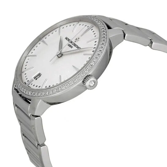 JMS always Watches Original Vacheron Constantin Patrimony Contemporaine Silver Dial White Gold Ladies Watch 85515CA1G9841