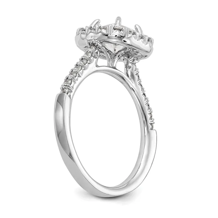 Rings Goldia 14k White Gold 12 Ct Lab Grown Diamond VSSI G 1 Ct Center Ascher Halo Engagement Ring