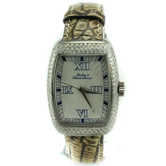 Rings JMS always Original Preowned Dubey Schaldenbrand Lady Diamond Diamond Silvertone Dial Ladies Watch 516