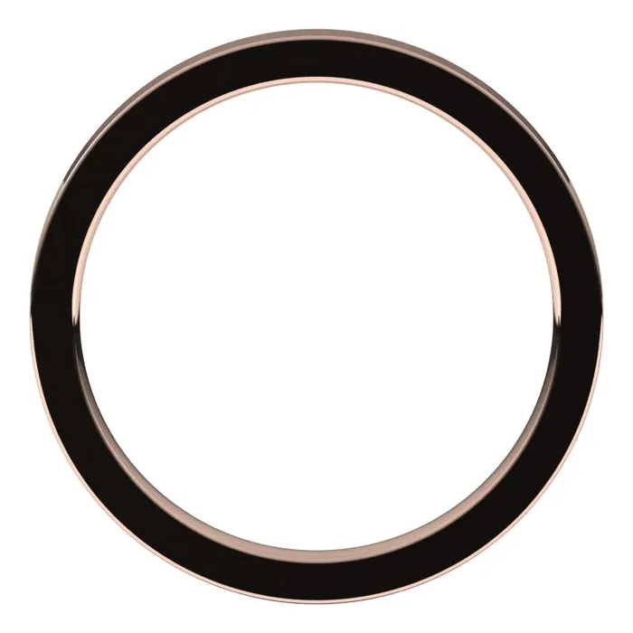 Rings TreasureFineJewelers 14K Rose Gold 2 mm flat comfort fit Wedding Band