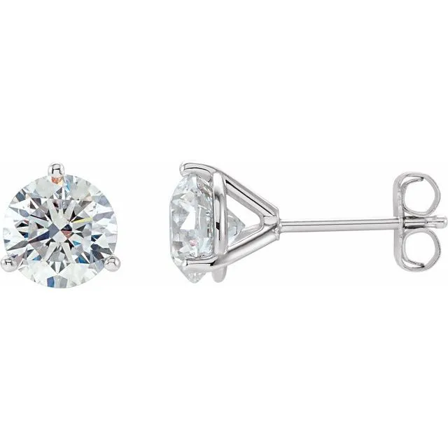 TreasureFineJewelers Earrings 14K White Gold 13 CTW Natural Diamond Stud Earrings