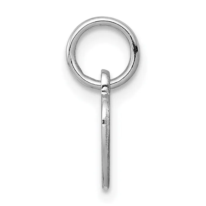 TreasureFineJewelers Rings Sterling Silver Rhplt Engraveable Heart Polished FrontBack Disc Charm