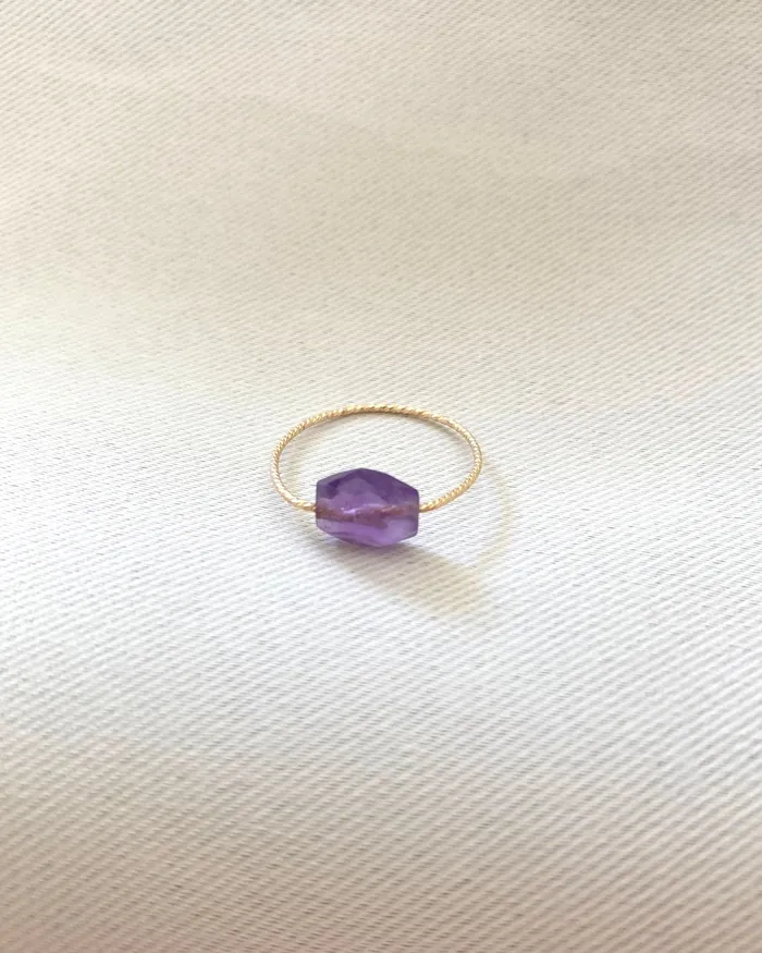 ERIJEWELRY Rings Amethyst Daily Serenity Ring