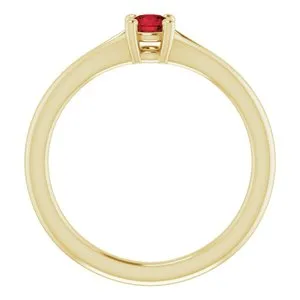 14K Yellow Mozambique Garnet Youth Solitaire Ring71984613PSTWBC WB Choice Jewelry Rings