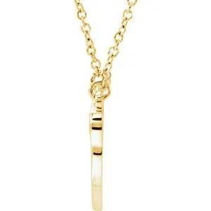 Necklaces 14K Yellow Graduated Heart 17 12 Necklace86090101PSTWBC WB Choice Jewelry