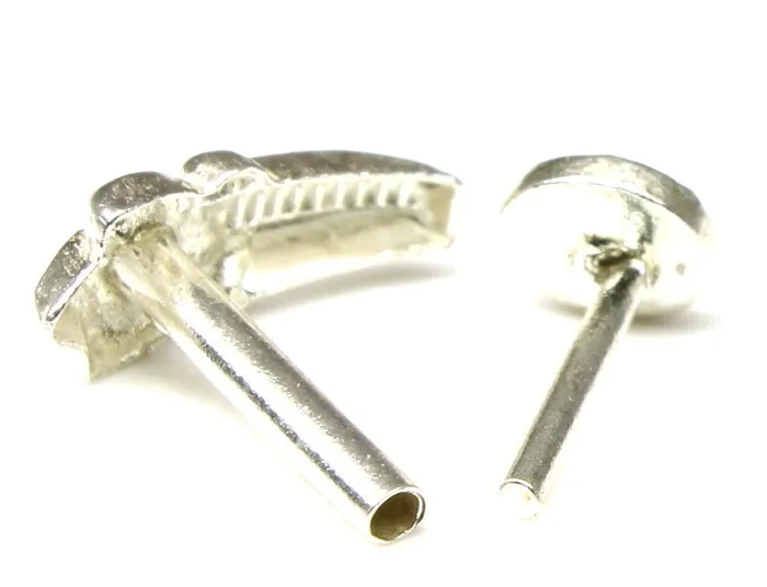 Rings Karizma Jewels Sterling Silver nose stud Body Piercing Jewelry Indian Nose ring nase Push Pin