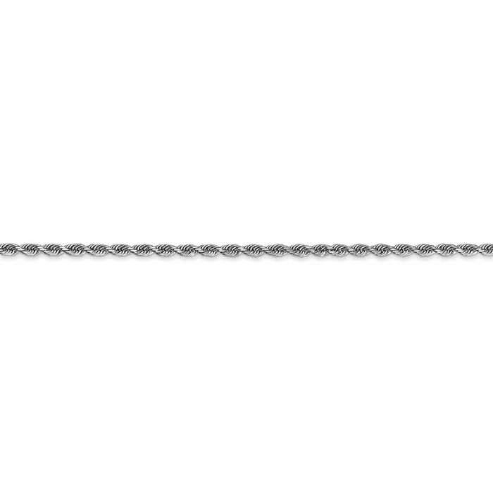 WB Choice Jewelry Necklaces 10k White Gold 2mm DC Quadruple Rope ChainWBC10WQT01616 WB Choice Jewelry Necklaces 10k White Gold 2mm DC Quadruple Rope ChainWBC10WQT01616