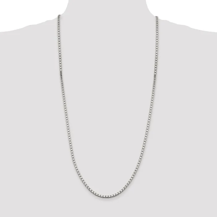 WB Choice Jewelry Rings Sterling Silver 325mm Box ChainWBCQBX06030