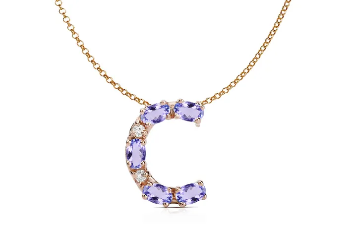 Albert Hern Necklaces Pendant Letter C Initial 18kt Gold