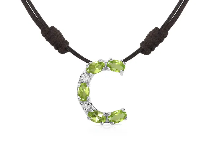 Albert Hern Necklaces Pendant Letter C Initial 18kt Gold