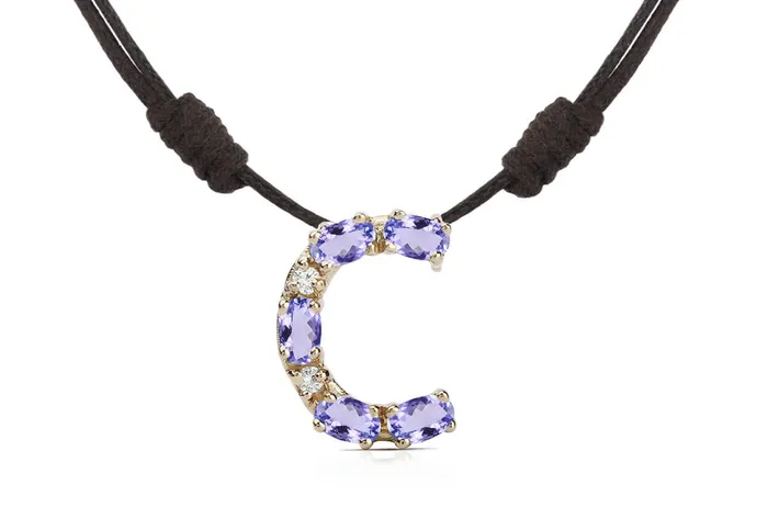 Albert Hern Necklaces Pendant Letter C Initial 18kt Gold
