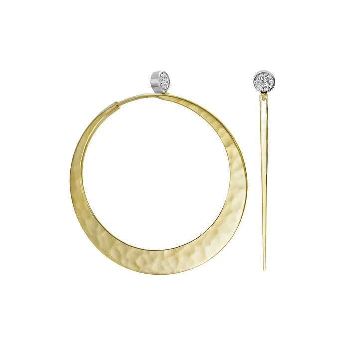 Earrings Toby Pomeroy Brilliant Eclipse Diamond Hoop Earrings