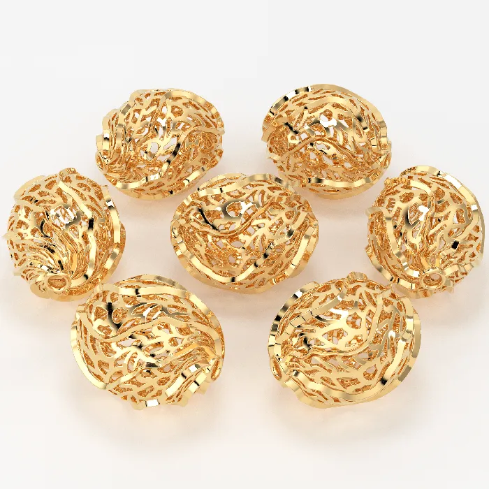 18k Solid Gold Handmade Designer Filigree Spacer Bead Finding 10mm 13mm 15mm Jalvi Co PreStyled Sets 18k Solid Gold Handmade Designer Filigree Spacer Bead Finding 10mm 13mm 15mm Jalvi Co PreStyled Sets
