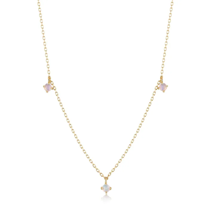 Aurelie Gi Necklaces FLORA Triple Opal Necklace