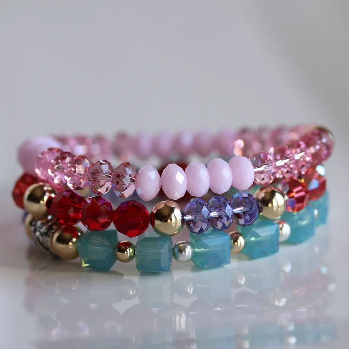 Bracelets Elisa Ilana Swarovski Crystal Elements Tanzanite Blue Opal Stretch Bracelet Bracelets Elisa Ilana Swarovski Crystal Elements Tanzanite Blue Opal Stretch Bracelet