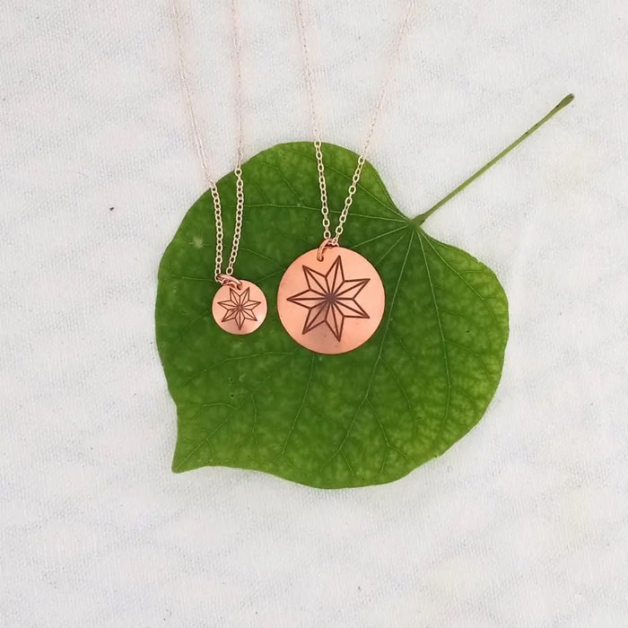 Cherokee Copper Necklaces Large Cherokee Star Necklace