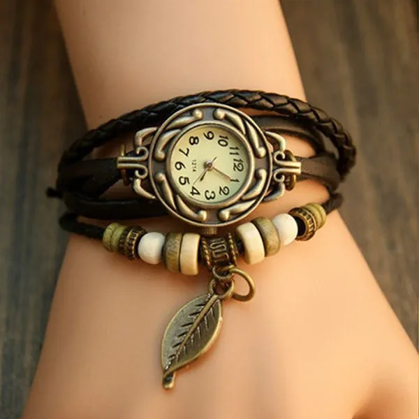 Leaf Vintage Wrap Watch Ashley Jewels Watches