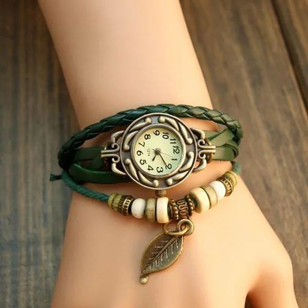 Leaf Vintage Wrap Watch Ashley Jewels Watches