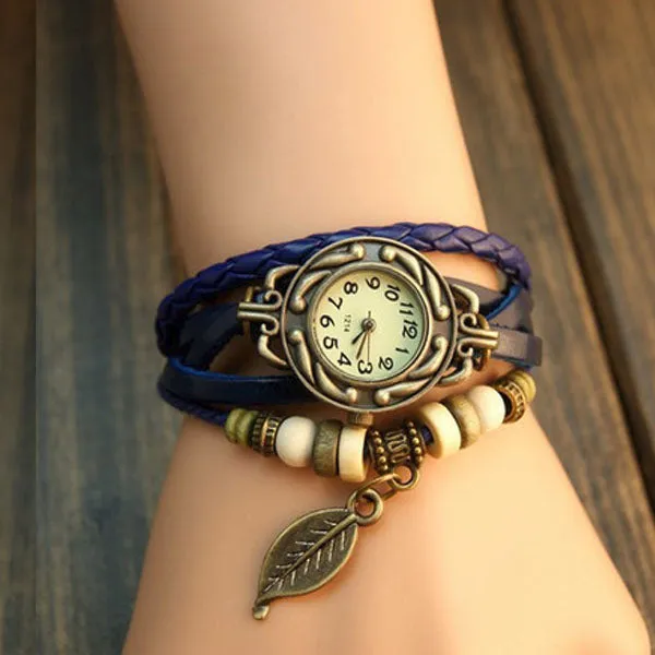 Leaf Vintage Wrap Watch Ashley Jewels Watches