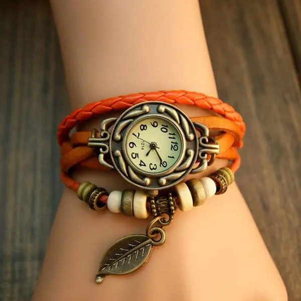 Leaf Vintage Wrap Watch Ashley Jewels Watches