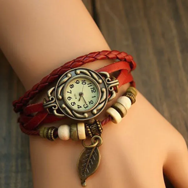 Leaf Vintage Wrap Watch Ashley Jewels Watches