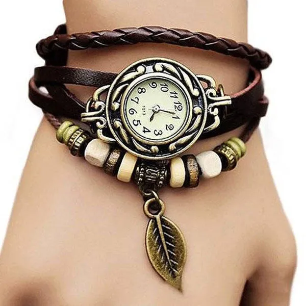 Leaf Vintage Wrap Watch Ashley Jewels Watches