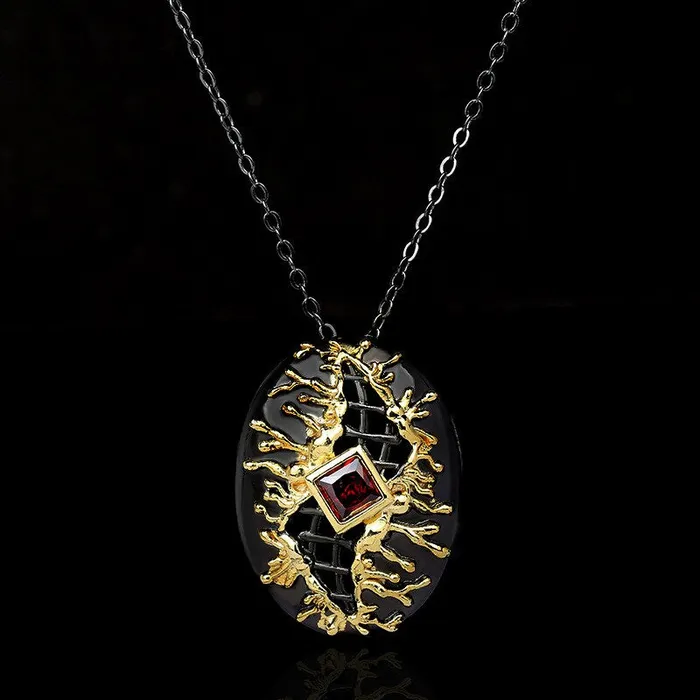 Necklaces Ashley Jewels Hollow Leaf Diamond Pendant Necklace