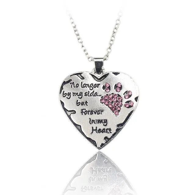Necklaces sparklingselections No Longer by My Side but Forever in My Heat Paw Claw Shape Pendant Necklace Hot Sale Women Necklace Jewelry