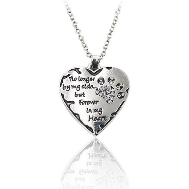 Necklaces sparklingselections No Longer by My Side but Forever in My Heat Paw Claw Shape Pendant Necklace Hot Sale Women Necklace Jewelry