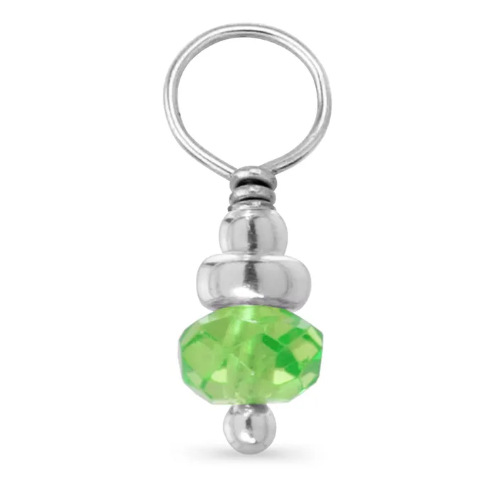 Rings Elisa Ilana Genuine Birthstone Sterling Silver Dangle Charm