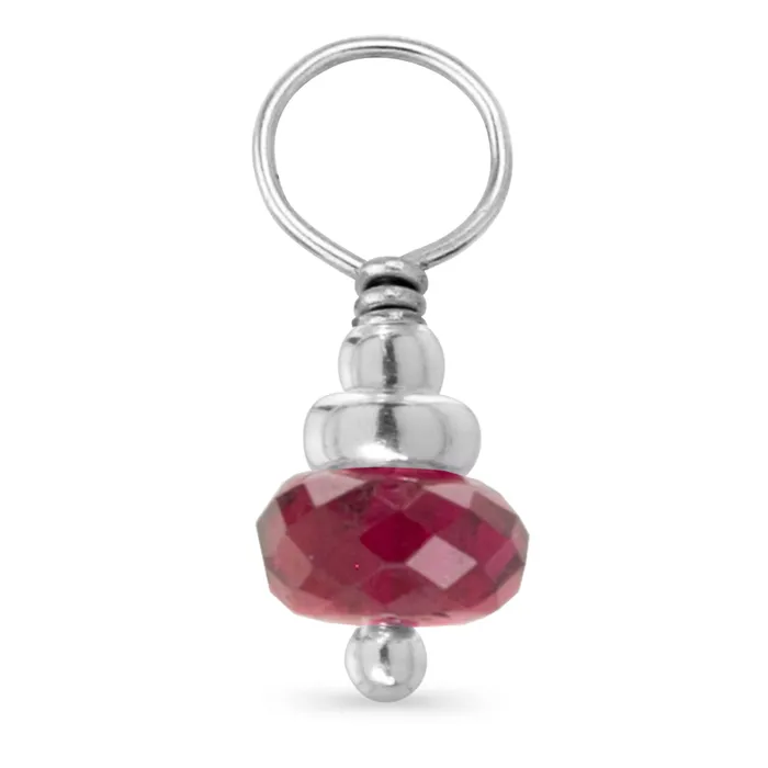 Rings Elisa Ilana Genuine Birthstone Sterling Silver Dangle Charm