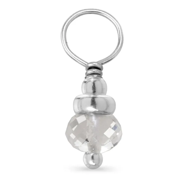 Rings Elisa Ilana Genuine Birthstone Sterling Silver Dangle Charm