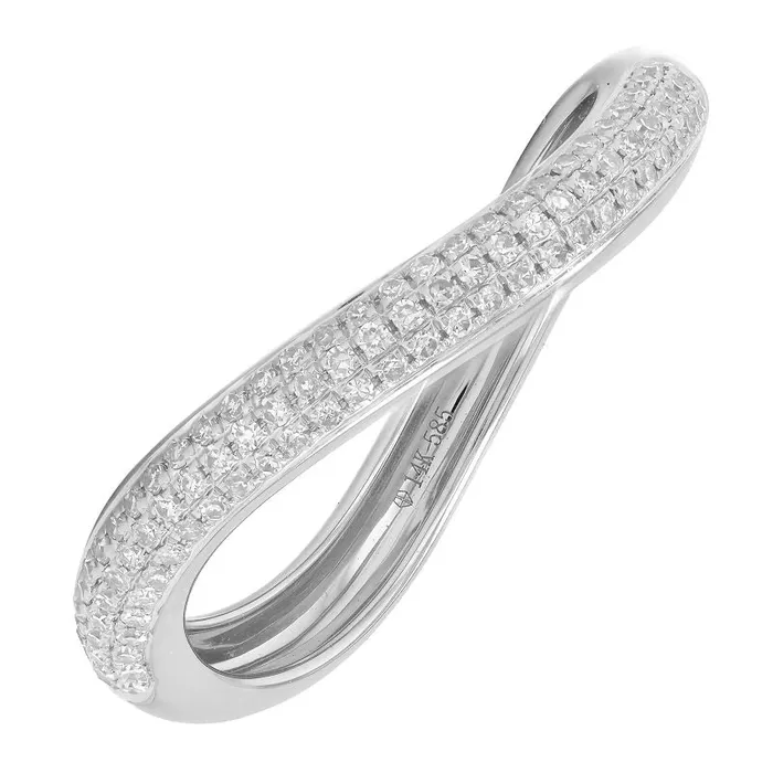 Rings Wavy Dome Diamond Ring Alev Jewelry