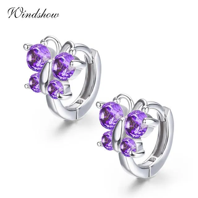 sparklingselections Earrings Sterling Silver Small Round Hoop Earrings
