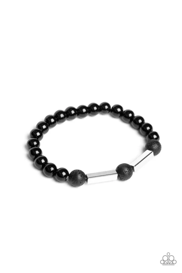 Bracelets Metro Meditation Silver Bracelet Jewelry by Bretta Paparazzi Accessories