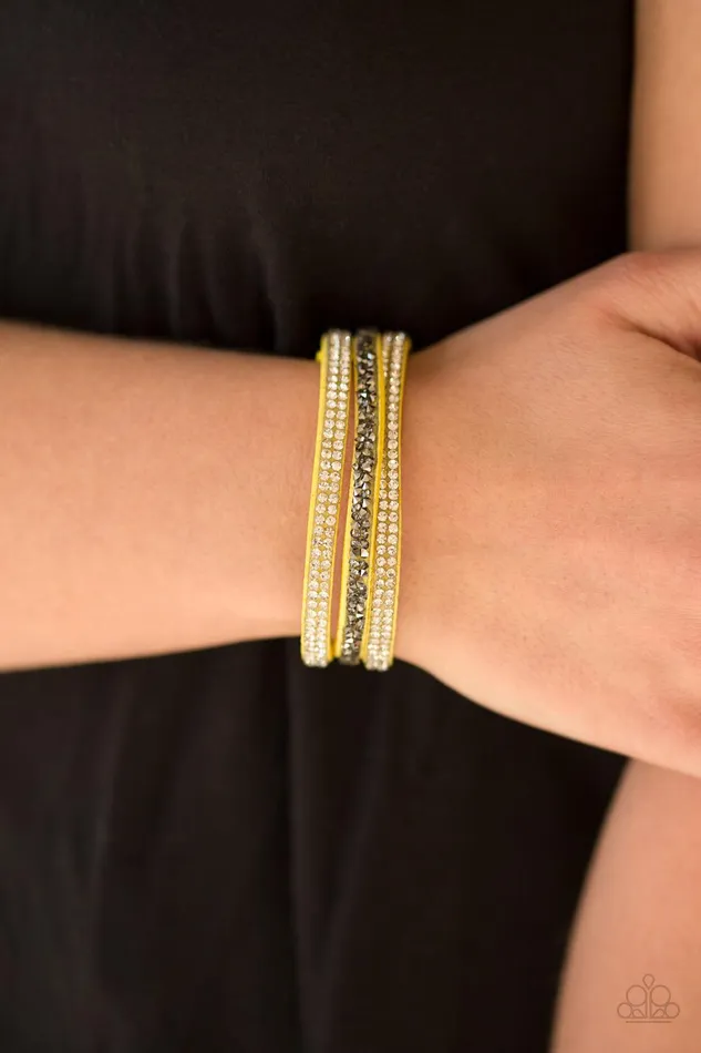 Bracelets Paparazzi Accessories Mega Glam Yellow Bracelet Jewelry By Bretta