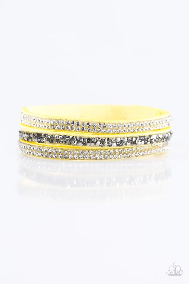 Bracelets Paparazzi Accessories Mega Glam Yellow Bracelet Jewelry By Bretta