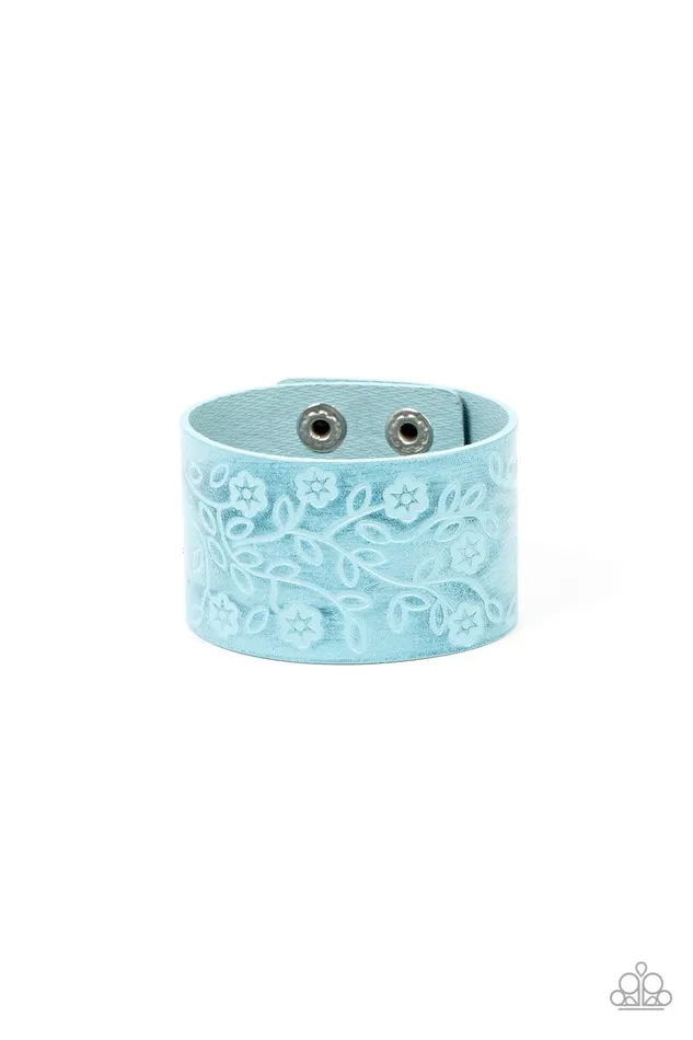 Bracelets Paparazzi Accessories Rosy Wrap Up Blue Wrap Bracelet Jewelry by Bretta