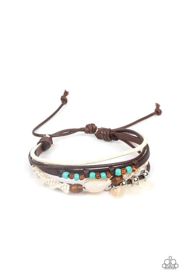 Bracelets Paparazzi Accessories Tidal Dream Blue Urban Bracelet Jewelry by Bretta