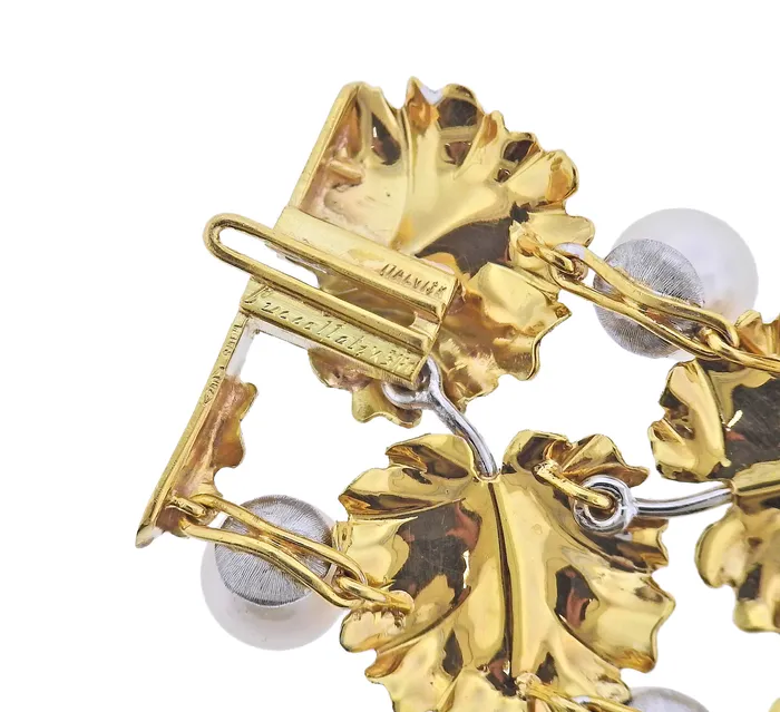 Buccellati Pearl Gold Leaf Bracelet Buccellati Bracelets