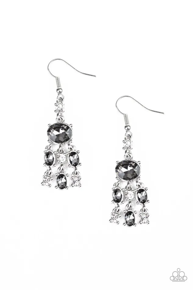 Demurely Divine Silver Earrings Jewelry by Bretta Paparazzi Accessories Earrings