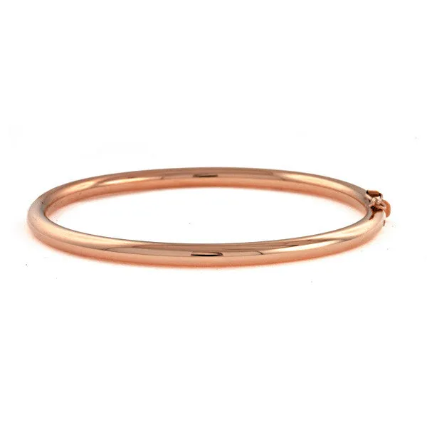 Mrs Jones Company PreStyled Sets 18 Karat Yellow Gold 4mm Round Tube Bangle