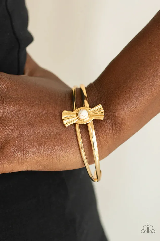 Paparazzi Accessories Bracelets Adobe Sunset White Bracelet Jewelry by Bretta