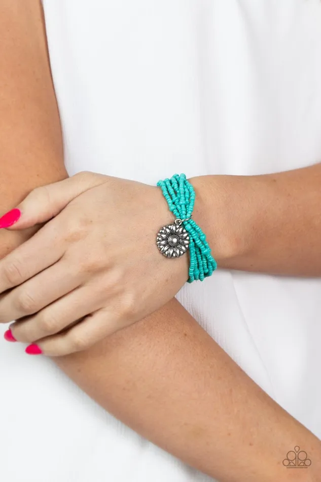 Paparazzi Accessories Bracelets Badlands Botany Blue Bracelet Jewelry by Bretta