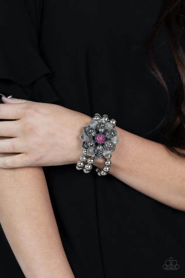 Paparazzi Accessories Bracelets Botanical Bravado Pink Bracelet Jewelry by Bretta Paparazzi Accessories Bracelets Botanical Bravado Pink Bracelet Jewelry by Bretta